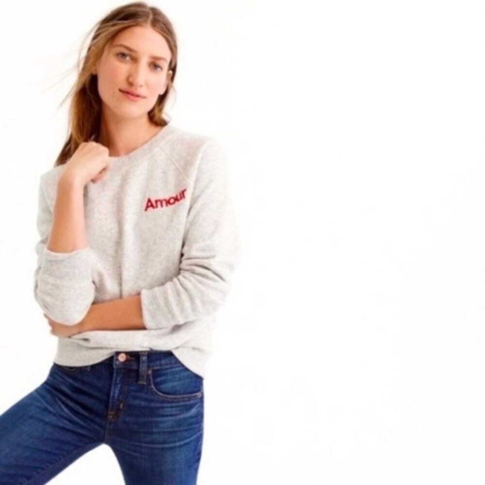 J.Crew Amour Sweatshirt in Heather Gray S